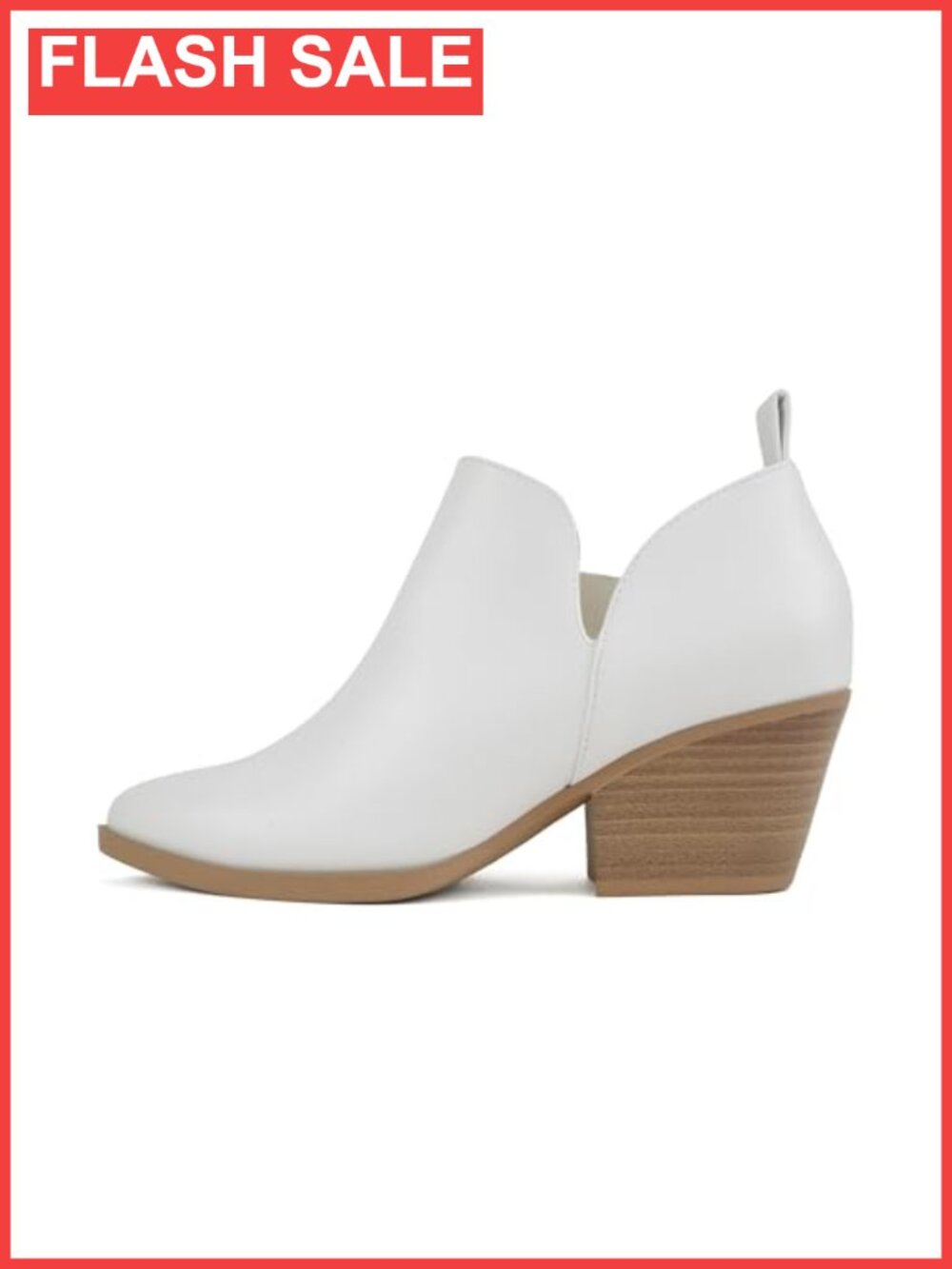 Pointed Toe V Cut Stacked Chunky Low Heel Ankle Boot Bootie Side Zipper